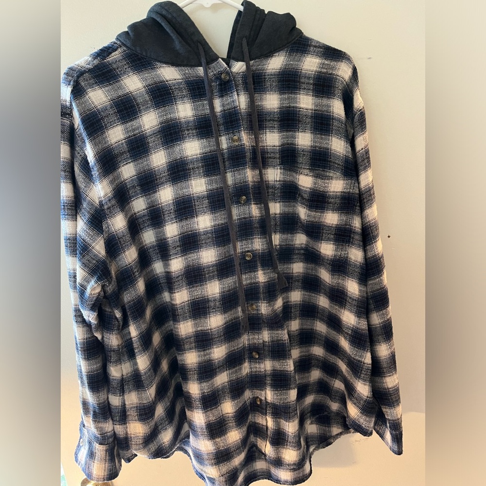 Flannel hoodie